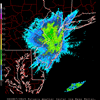 Base Reflectivity image from Fort Dix