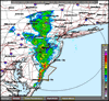 Base Reflectivity image from Fort Dix