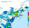 Composite Base Reflectivity image from the Northeastern USA