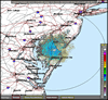 Base Reflectivity image from Dover AFB