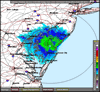 Base Reflectivity image from Dover AFB