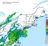 Composite Base Reflectivity image from the Northeastern USA