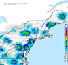 Composite Base Reflectivity image from the Northeastern USA