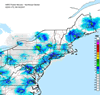 Composite Base Reflectivity image from the Northeastern USA