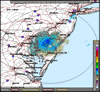 Base Reflectivity image from Dover AFB