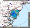 Base Reflectivity image from Dover AFB