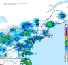 Composite Base Reflectivity image from the Northeastern USA