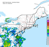 Composite Base Reflectivity image from the Northeastern USA