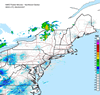 Composite Base Reflectivity image from the Northeastern USA