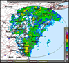 Base Reflectivity image from Dover AFB