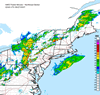 Composite Base Reflectivity image from the Northeastern USA