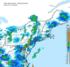 Composite Base Reflectivity image from the Northeastern USA