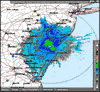 Base Reflectivity image from Dover AFB