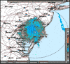 Base Reflectivity image from Dover AFB