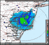 Base Reflectivity image from Dover AFB