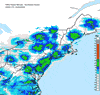 Composite Base Reflectivity image from the Northeastern USA