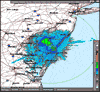 Base Reflectivity image from Dover AFB