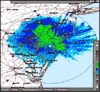 Base Reflectivity image from Dover AFB