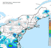 Composite Base Reflectivity image from the Northeastern USA