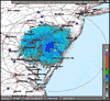 Base Reflectivity image from Dover AFB