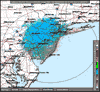 Base Reflectivity image from Fort Dix