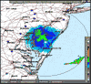 Base Reflectivity image from Dover AFB