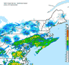 Composite Base Reflectivity image from the Northeastern USA