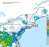 Composite Base Reflectivity image from the Northeastern USA