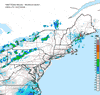 Composite Base Reflectivity image from the Northeastern USA