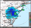 Base Reflectivity image from Dover AFB