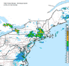 Composite Base Reflectivity image from the Northeastern USA