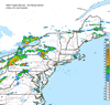 Composite Base Reflectivity image from the Northeastern USA