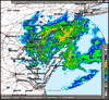 Base Reflectivity image from Dover AFB