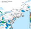 Composite Base Reflectivity image from the Northeastern USA