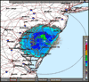 Base Reflectivity image from Dover AFB