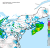 Composite Base Reflectivity image from the Northeastern USA