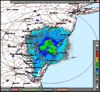 Base Reflectivity image from Dover AFB