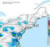 Composite Base Reflectivity image from the Northeastern USA