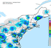 Composite Base Reflectivity image from the Northeastern USA