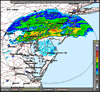 Base Reflectivity image from Dover AFB