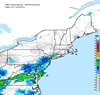 Composite Base Reflectivity image from the Northeastern USA