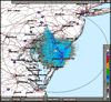 Base Reflectivity image from Dover AFB