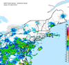 Composite Base Reflectivity image from the Northeastern USA