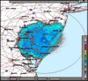 Base Reflectivity image from Dover AFB