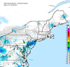 Composite Base Reflectivity image from the Northeastern USA