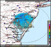 Base Reflectivity image from Dover AFB