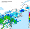 Composite Base Reflectivity image from the Northeastern USA