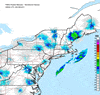 Composite Base Reflectivity image from the Northeastern USA