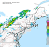 Composite Base Reflectivity image from the Northeastern USA