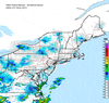 Composite Base Reflectivity image from the Northeastern USA